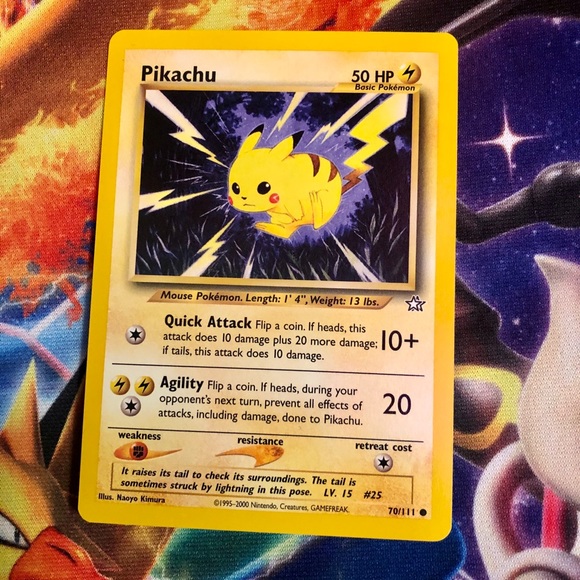 Pokemon Pikachu Card 70/111 Neo Genesis